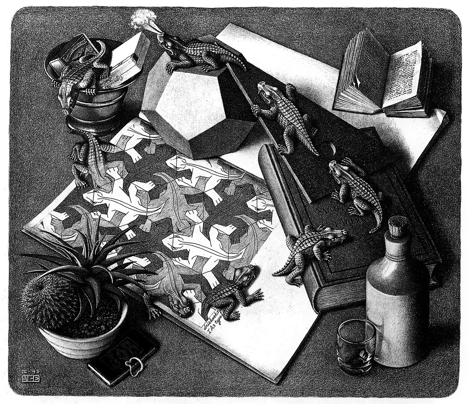 Maurits Cornelis Escher Reptiles Escher Art Mc Escher Art Mc Escher